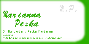 marianna peska business card